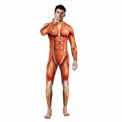 Cosplay&ware Sexy Unitard Anime Movie Hero Character Suit 3d Digital Print Muscle Jumpsuit Costume Men