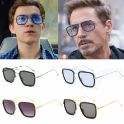 Cosplay&ware Spiderman Far From Home Iron-man Glasses Movie Peter Parker Cosplay Spider Edith Sunglasses