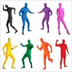 Cosplay&ware Stage Show Tight Costume Black Man Cosplay Performance Clothing Adult Child Invisibility Cloak Jumpsuits Halloween