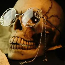 Cosplay&ware Steampunk Girls Cosplay Glasses Frame Metal Gear With Chain Women Retro Lolita Eyewear -Zentai shop online Steampunk Girls Cosplay Glasses Optical Frame Metal Gear with Chain Women Retro Lolita Glasses Eyewear 2.jpg 640x640q80 2.jpg 2