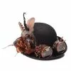 Cosplay&ware Steampunk Hat Bowler Feathers Gear Glasses Gothic Victorian Cosplay Fedora Top Heawear