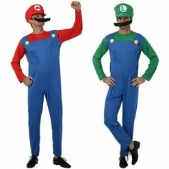 Cosplay&ware Super Mari0 Costume Cosplay Jumpsuit Adults Kids Halloween Dance Fancy Dress Gift Luigi Brothers Costumes Party Outfit -Zentai shop online Super Mari0 Costume Cosplay Jumpsuit Adults Kids Halloween Dance Fancy Dress Gift Mari0 LUIGI Brothers Costumes 2.jpg 640x640q80 2.jpg 2
