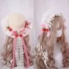Cosplay&ware Sweet Is The Strawberry Soft Lace Lolita Hair Hoop Japanese Sister Kc Straw Hat Head Band Edge