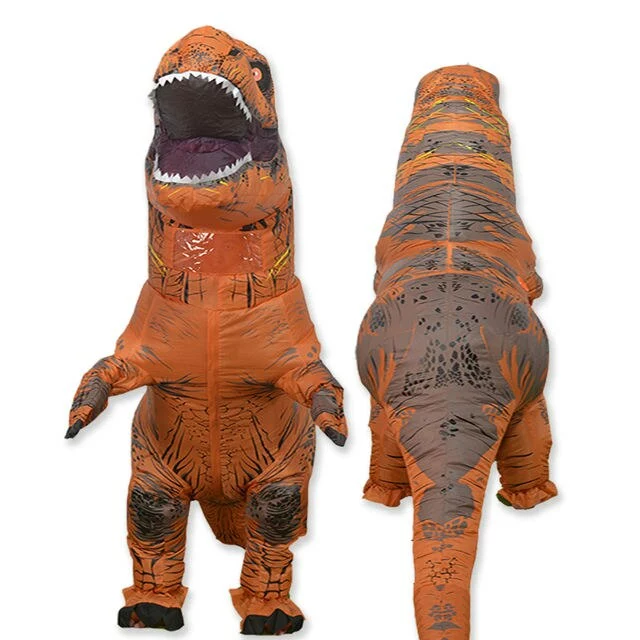 Cosplay&ware T Rex Velociraptor Inflatable Costume Mascot Cosplay Dino Halloween For Women Men Kid Funny Suit 4 Cosplay&ware T Rex Velociraptor Inflatable Costume Mascot Cosplay Dino Halloween For Women Men Kid Funny Suit - Image 4