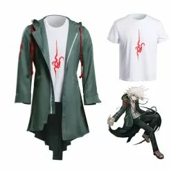 Takerlama Super Danganronpa 2 Nagito Komaeda Cosplay Jacket T-shirt Sets Halloween Costumes For Women Men Adult Anime Clothes