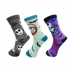 Cosplay&ware The Nightmare Before Christmas Jack Skellington Sock Cosplay Cotton Tube Socks Adult Stockings