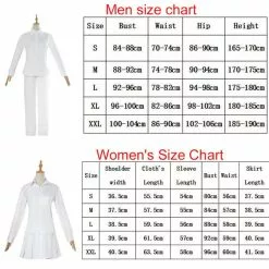 Cosplay&ware The Promised Neverland Cosplay Costume Emma Norman Ray Adult White Student Uniform Shirt Skirt Anime Wig Tattoo Stickers -Zentai shop online The Promised Neverland Cosplay Costume Emma Norman Ray Adult White Student Uniform Shirt skirt Anime Cosplay 3.jpg 640x640q80 3.jpg 3