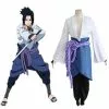 Cosplay&ware Uchiha Sasuke Cosplay Costume Anime Haruto Shippuden Third Generation Clothes Halloween Party & Pants Waist Rope