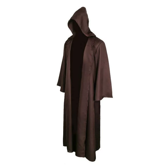 Takerlama Unisex Halloween Jedi Sith Knight Cloak Cosplay Adult Kids Hooded Robe Cape Costume 4 Takerlama Unisex Halloween Jedi Sith Knight Cloak Cosplay Adult Kids Hooded Robe Cape Costume - Image 4