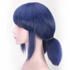 Vevefhuang Wigs Peluca Marinette Girls Women Cosplay Double Ponytail Braids Short Straight Blue Hair -Zentai shop online VEVEFHUANG LB Wigs Peluca Marinette Girls Women Cosplay Double Ponytail Braids Short Straight Blue Hair 3.jpg 640x640q80 3.jpg 3