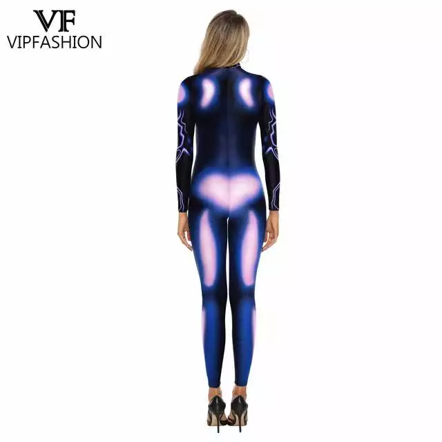Cosplay&ware Vip Fashion Streetwear Knitted Sexy Bodycon Cosplay Bodysuit Female Woman Zentai Halloween Party Clothes Skinny Rompers 6 Cosplay&ware Vip Fashion Streetwear Knitted Sexy Bodycon Cosplay Bodysuit Female Woman Zentai Halloween Party Clothes Skinny Rompers - Image 6