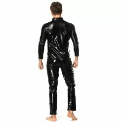 Ecoosexy Wet Look 5xl Plus Size Hot Shapers Men Long Sleeve Pu Leather Bodysuit Cosplay Jumpsuit Faux Latex Pvc Catsuit Shiny Shapwear -Zentai shop online Wet Look 5XL Plus Size Hot Shapers Men Long Sleeve PU Leather Bodysuit Cosplay Jumpsuit Faux 4.jpg 640x640q80 4.jpg 4