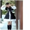 Cosplay&ware Women Maid Outfit Anime Long Dress Black And White Apron Lolita Dresses Men Cafe Costume Cosplay Mucama
