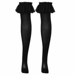 Cosplay&ware Women Sheer Soft Thigh High Long Stockings With Lace Trimming Ladies Tube Over Knee Socks Japanese Harajuku -Zentai shop online Women Sheer Soft Thigh High Long Stockings with Lace Trimming Ladies Long Tube Over Knee Socks 2.jpg 640x640q80 2.jpg 2