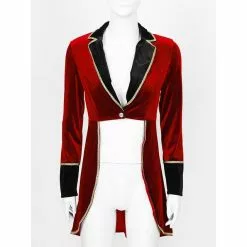Inlzdz Womens Adult Circus Ringmaster Costume Long Sleeve Jacket Coat Christmas Halloween Carnival Cosplay Festival Rave Outfit -Zentai shop online Womens Adult Circus Ringmaster Costume Long Sleeve Blazers Jacket Coat Christmas Halloween Carnival Cosplay Festival Rave 1.jpg 640x640q80 1.jpg 1