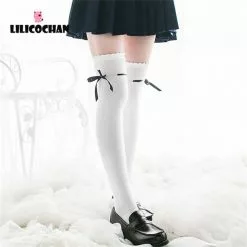 LILICOCHAN Womens Anime Cosplay Lolita Maid Girls Lace Top Thigh High Socks Over Knee Leg Warmer Leggings Sexy Cotton Stocking Accessories -Zentai shop online Womens Anime Cosplay Lolita Maid Girls Lace Top Thigh High Socks Over Knee Leg Warmer Leggings 3.jpg 640x640q80 3.jpg 3