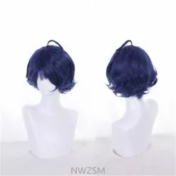 NWZSM Wonder Egg Priority Ohto Ai Cosplay Wig Blue Short Hair Woman Girl Bobo Curly Headgear Halloween Party Costume Props -Zentai shop online Wonder Egg Priority Ohto Ai Cosplay Wig Blue Short Hair Wig Woman Girl Bobo Curly Headgear 3.jpg 640x640q80 3.jpg 3