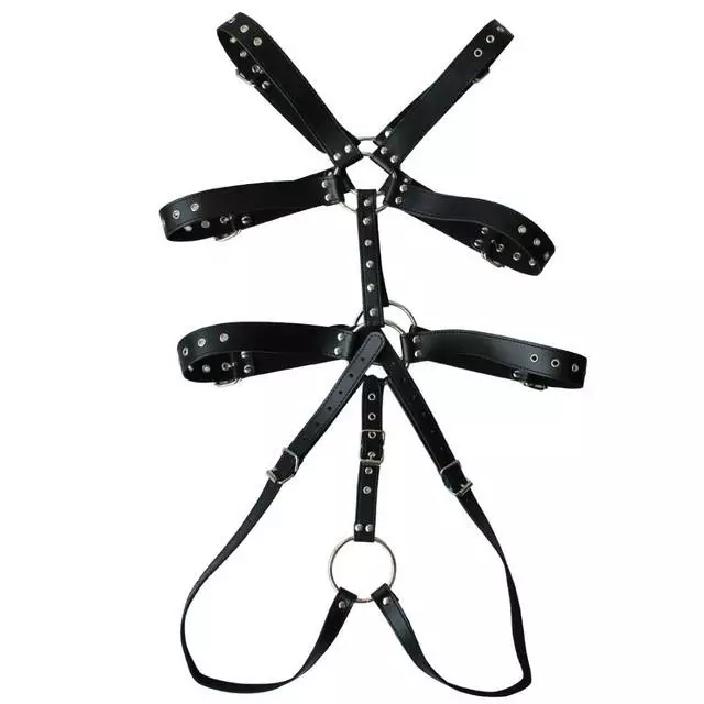 Cosplay&ware Yizyif Sexy Body Chest Harness Men Arm Bondage Of Pu Leather Cock Punk Ring Harajuku Goth Dance Nightclub 6 Cosplay&ware Yizyif Sexy Body Chest Harness Men Arm Bondage Of Pu Leather Cock Punk Ring Harajuku Goth Dance Nightclub - Image 6