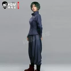 Zenin Mai Clothing Maki Anime Jujutsu Kaisen Cosplay Hsiu Dark Blue Slim Uniform -Zentai shop online Zenin Mai clothing Maki Zenin clothing Anime Jujutsu Kaisen Cosplay HSIU Dark blue slim uniform 2.jpg 640x640q80 2.jpg 2