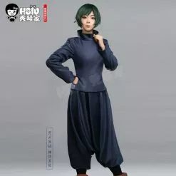 Zenin Mai Clothing Maki Anime Jujutsu Kaisen Cosplay Hsiu Dark Blue Slim Uniform -Zentai shop online Zenin Mai clothing Maki Zenin clothing Anime Jujutsu Kaisen Cosplay HSIU Dark blue slim uniform 3.jpg 640x640q80 3.jpg 3