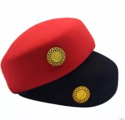 FW PNYS Adults Stewardess Cap Music Guard Hat Hotel Uniform Navy Performance Waitress