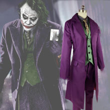 Cosplay&ware High-quality Cosplay Suit Halloween Mens Movie The Dark Knight Joker Costume Purple Jacket Full Sets 2 Cosplay&ware High-quality Cosplay Suit Halloween Mens Movie The Dark Knight Joker Costume Purple Jacket Full Sets - Image 2