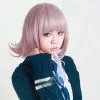TDAICHAN Anime Danganronpa Cosplay Wig For Girl Women Dangan Ronpa Nanami Chiaki Heat Resistant Hair Costume & Free Cap